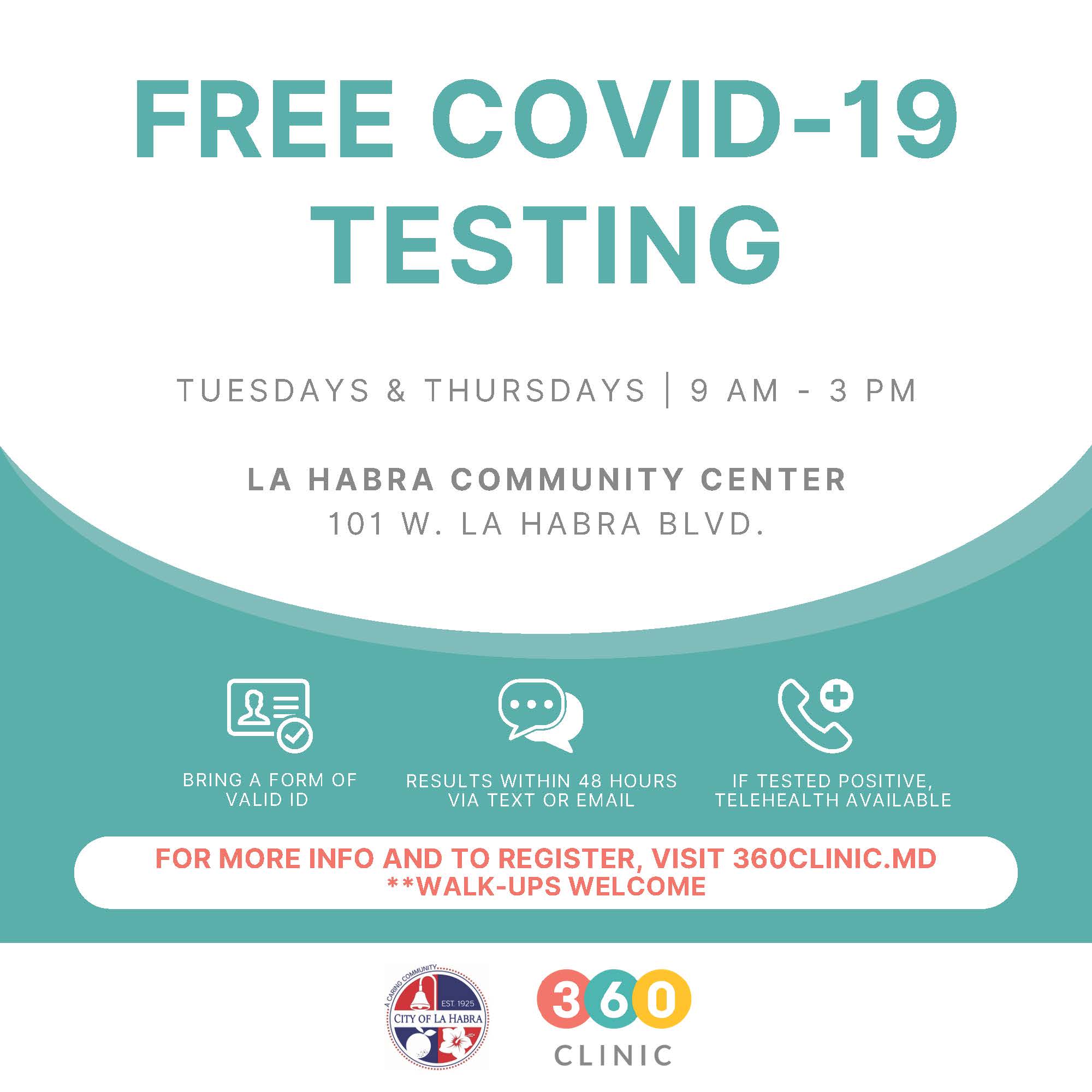 free covid testing flyer
