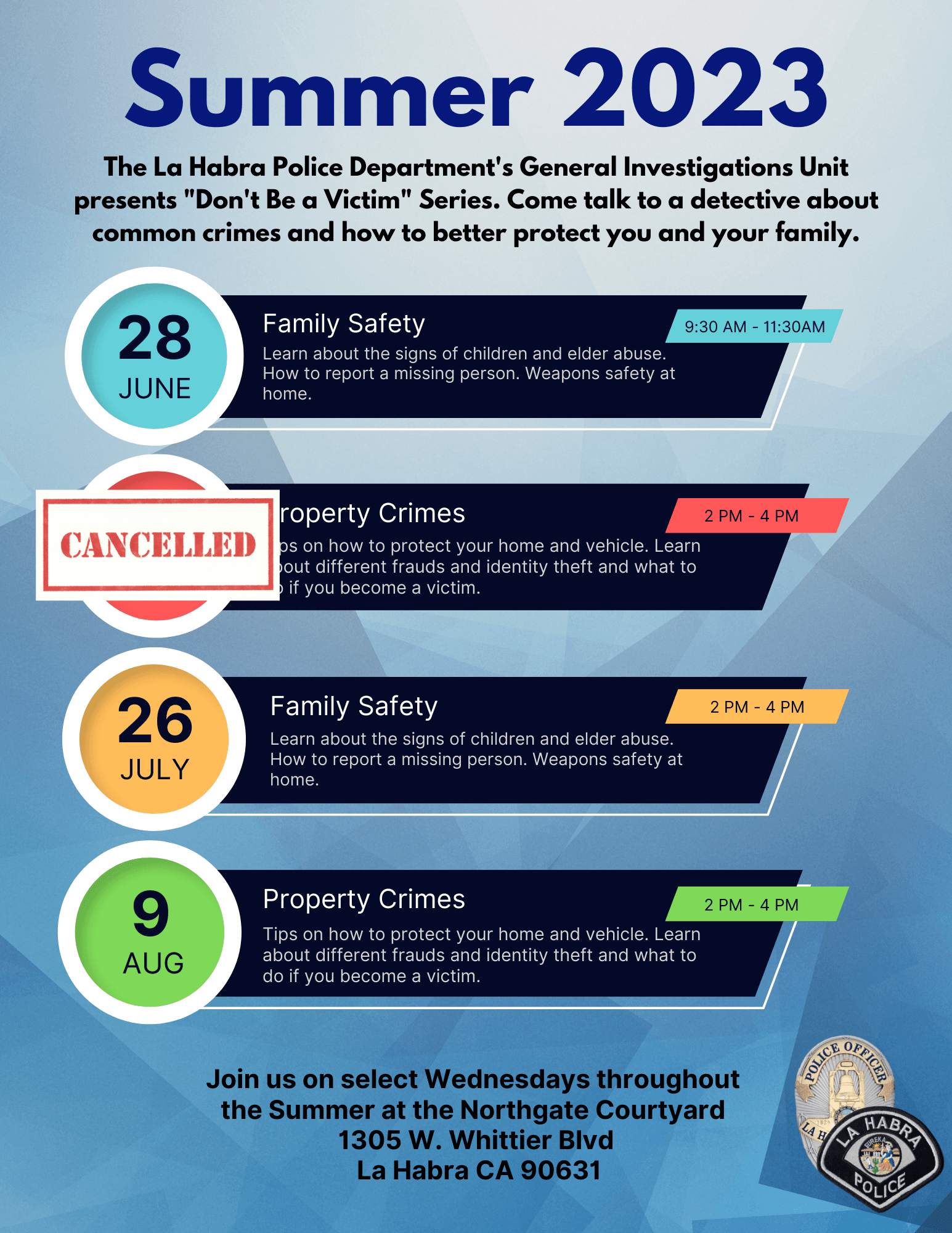 Dont be a Victim Updated Flyer